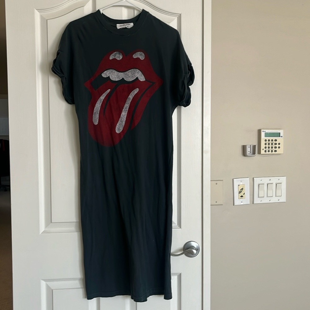 Free People Rolling Stones T Shirt Dress